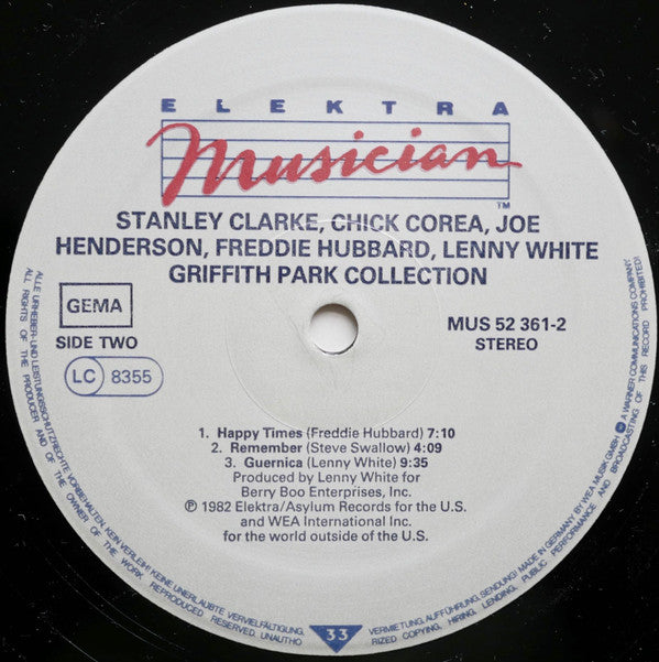 Stanley Clarke, Chick Corea, Joe Henderson, Freddie Hubbard, Lenny White : The Griffith Park Collection (LP, Album)