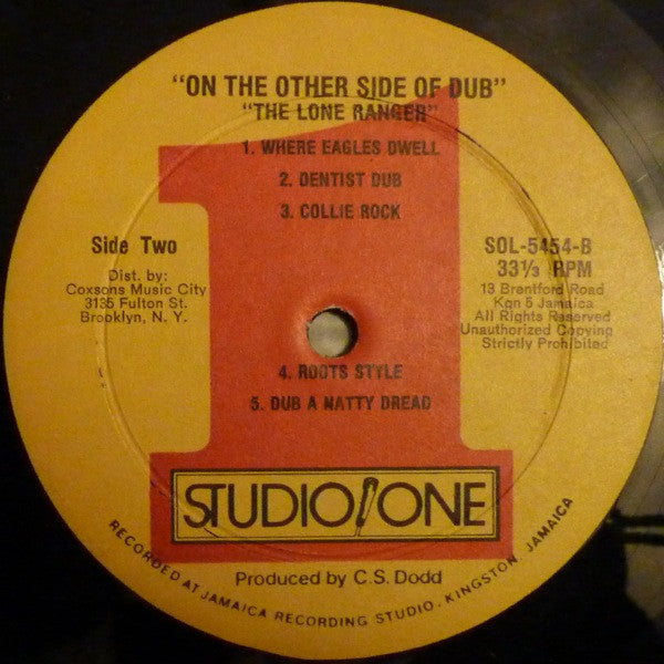 Lone Ranger : On The Other Side Of Dub (LP, Album)