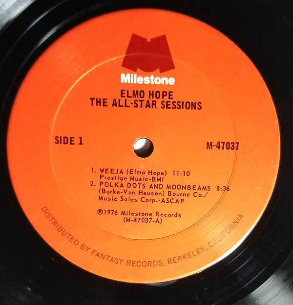 Elmo Hope, John Coltrane, Donald Byrd, Jimmy Heath, Philly Joe Jones ~ The All-Star Sessions (Vinyl) - Djungel & Jazz