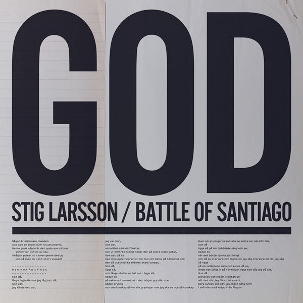 Stig Larsson, Battle of Santiago (2) : God Som En Seger Över Situationerna (12")