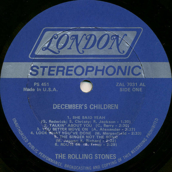 The Rolling Stones ~ December's Children (And Everybody's) (Vinyl) - Djungel & Jazz