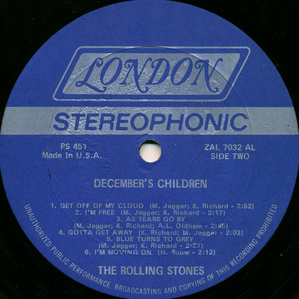 The Rolling Stones ~ December's Children (And Everybody's) (Vinyl) - Djungel & Jazz