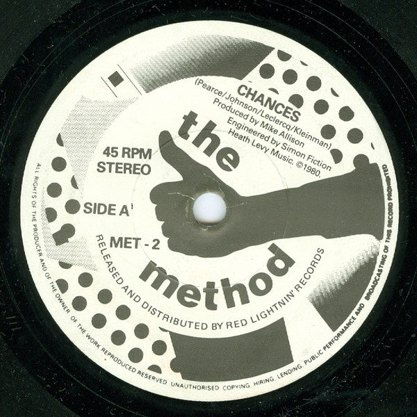 The Method (4) : Chances / Little Lasers (7")