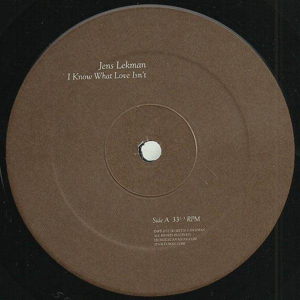 Jens Lekman : I Know What Love Isn't (LP, Album)