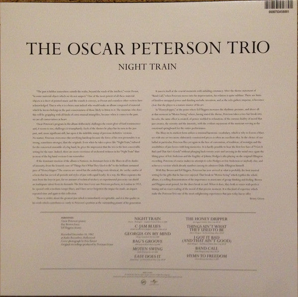 The Oscar Peterson Trio ~ Night Train (Vinyl) - Djungel & Jazz