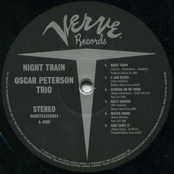 The Oscar Peterson Trio ~ Night Train (Vinyl) - Djungel & Jazz