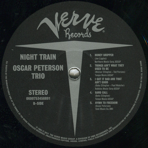 The Oscar Peterson Trio ~ Night Train (Vinyl) - Djungel & Jazz