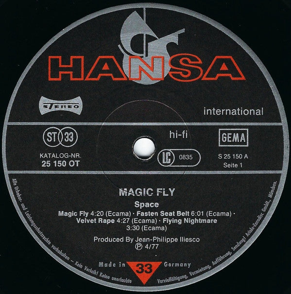 Space ~ Magic Fly (Vinyl) - Djungel & Jazz