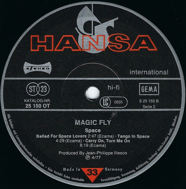 Space ~ Magic Fly (Vinyl) - Djungel & Jazz