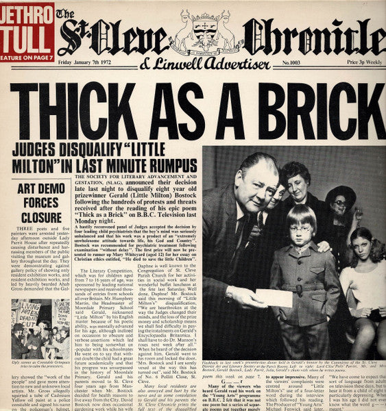 Jethro Tull ~ Thick As A Brick (Vinyl) - Djungel & Jazz