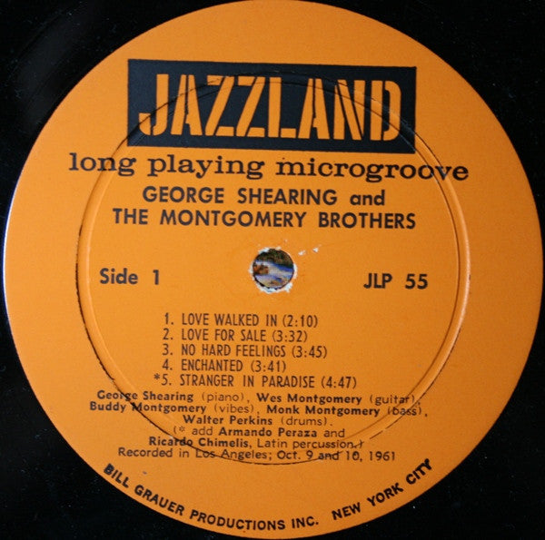 George Shearing And The Montgomery Brothers ~ George Shearing And The Montgomery Brothers (Vinyl) - Djungel & Jazz