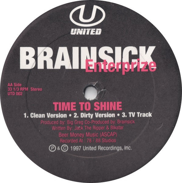 Brainsick Enterprize ~ Playin' For Keeps / Time To Shine (Vinyl) - Djungel & Jazz