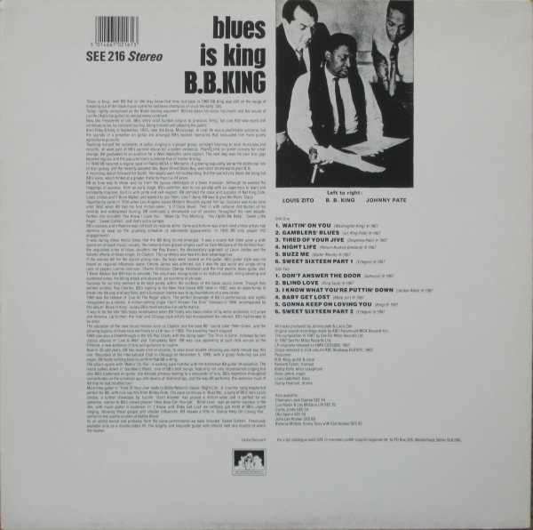 B.B. King : Blues Is King... Plus (LP, Album, RE)