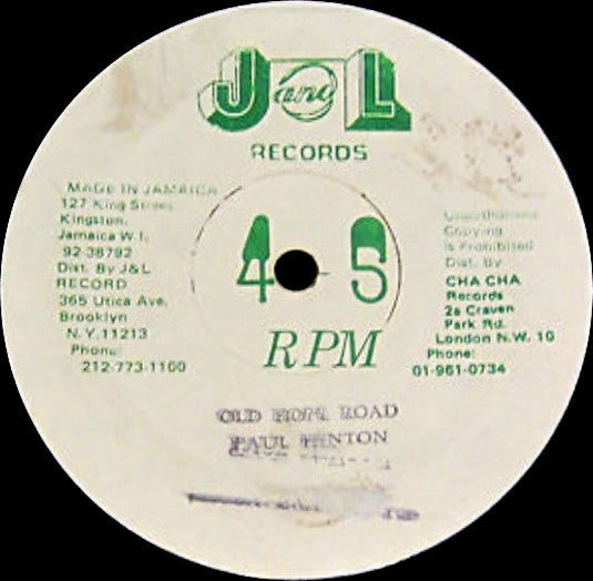 Paul Henton / Wayne Chin : Old Hope Road / You Made Me (12")