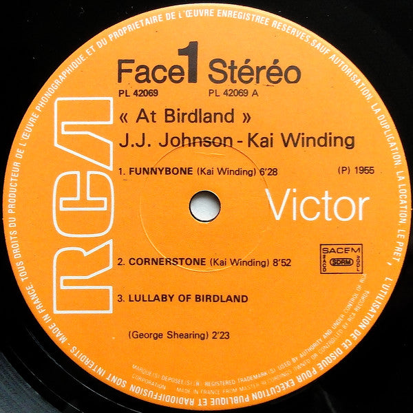 Kai Winding And J.J. Johnson ~ "At Birdland" (Vinyl) - Djungel & Jazz