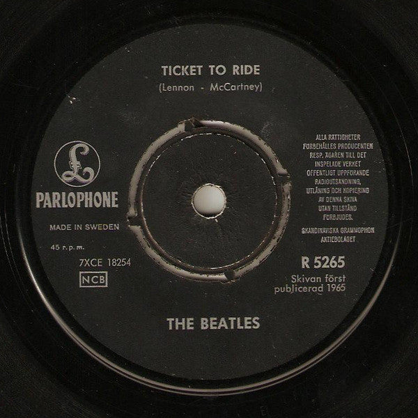 The Beatles ~ Ticket To Ride (Vinyl) - Djungel & Jazz