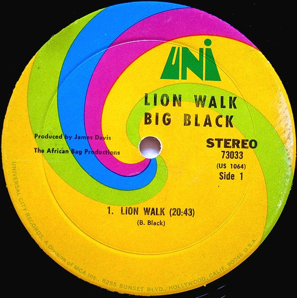 Big Black (2) : Lion Walk (LP, Album)