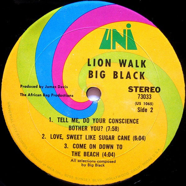 Big Black (2) : Lion Walk (LP, Album)