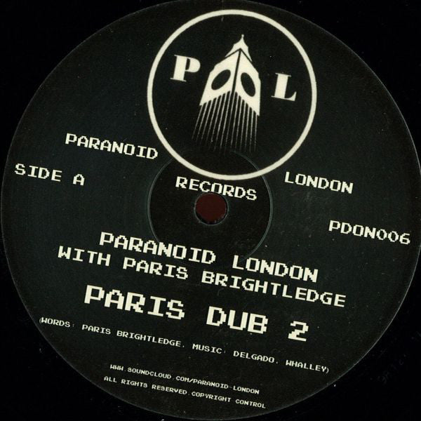 Paranoid London Featuring Paris Brightledge ~ Paris Dub 2 (Vinyl) - Djungel & Jazz