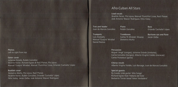 Afro-Cuban All Stars ~ A Toda Cuba Le Gusta (Vinyl) - Djungel & Jazz