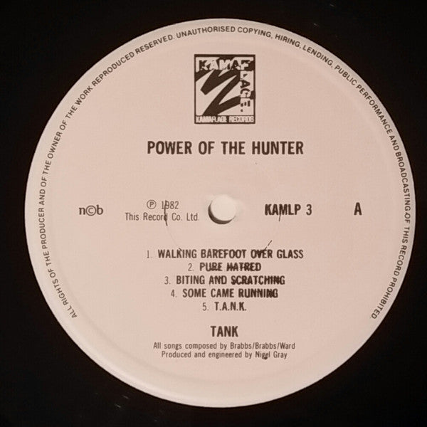 Tank (6) : Power Of The Hunter (LP, Album)
