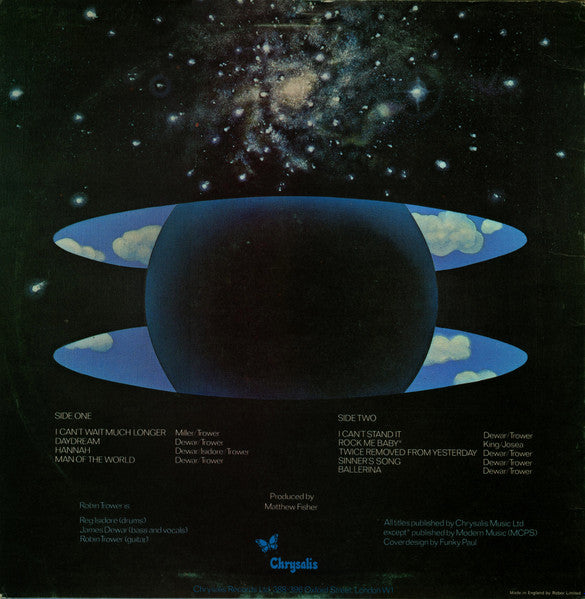 Robin Trower ~ Twice Removed From Yesterday (Vinyl) - Djungel & Jazz