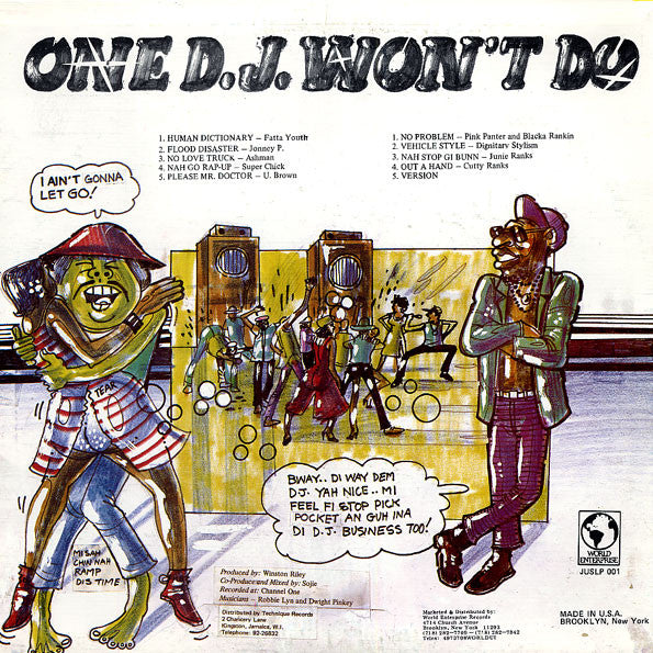 Various : One D.J. Won't Do (LP, Comp)