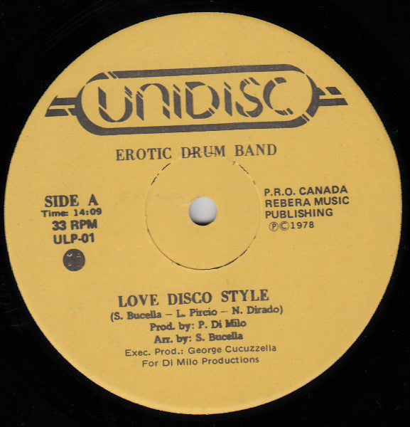 Erotic Drum Band : Action 78 (LP, Album, Yel)
