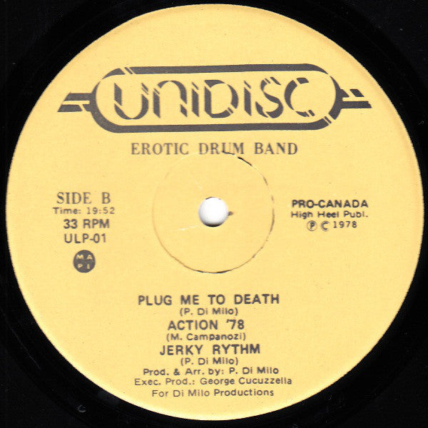 Erotic Drum Band : Action 78 (LP, Album, Yel)