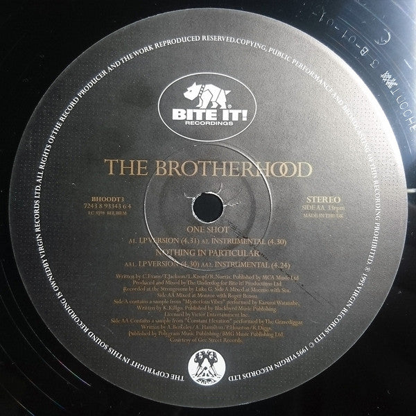 The Brotherhood ~ One Shot / Nothing In Particular (Vinyl) - Djungel & Jazz