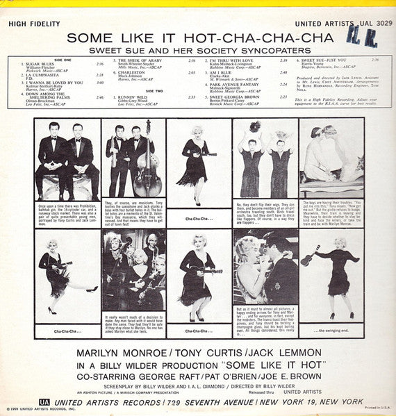 Sweet Sue And Her Society Syncopaters ~ Some Like It Hot Cha-Cha-Cha (Vinyl) - Djungel & Jazz