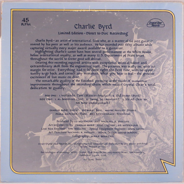 Charlie Byrd ~ Charlie Byrd (Vinyl) - Djungel & Jazz