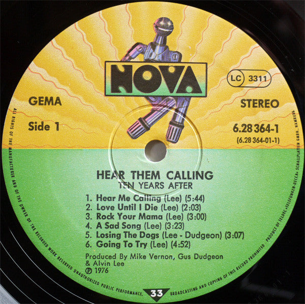 Ten Years After ~ Hear Them Calling (Vinyl) - Djungel & Jazz