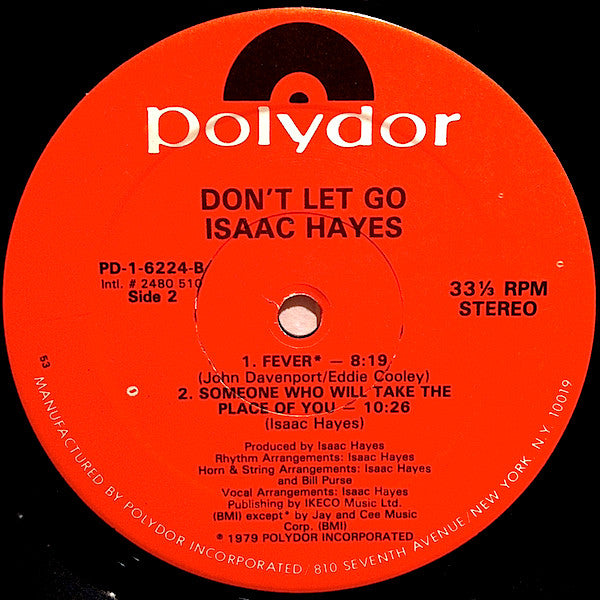 Isaac Hayes ~ Don't Let Go (Vinyl) - Djungel & Jazz