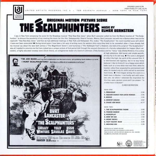 Elmer Bernstein ~ The Scalphunters (Original Motion Picture Score) (Vinyl) - Djungel & Jazz