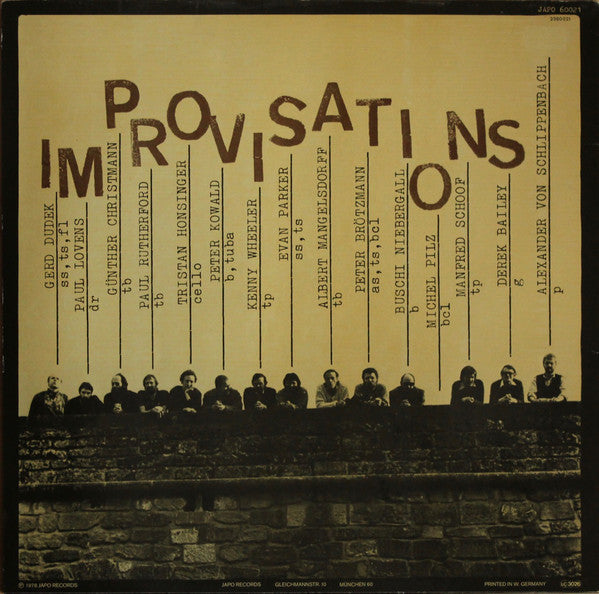 Globe Unity ~ Improvisations (Vinyl) - Djungel & Jazz