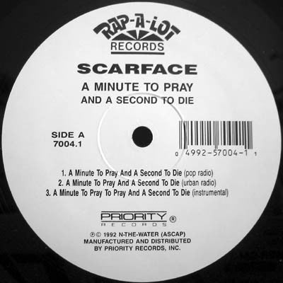 Scarface  ~ A Minute To Pray And A Second To Die (Vinyl) - Djungel & Jazz