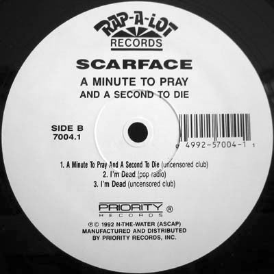 Scarface  ~ A Minute To Pray And A Second To Die (Vinyl) - Djungel & Jazz