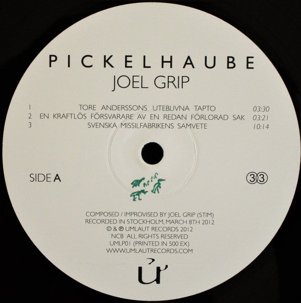 Joel Grip ~ Pickelhaube (Vinyl) - Djungel & Jazz