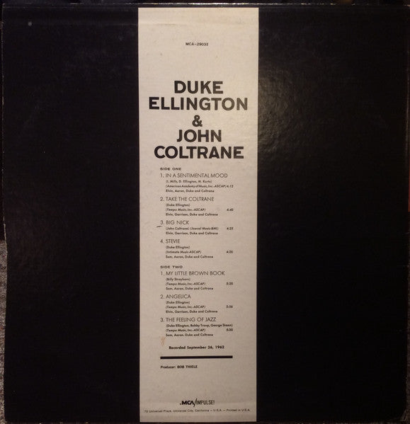 Duke Ellington & John Coltrane : Duke Ellington & John Coltrane (LP, Album, RE, Glo)