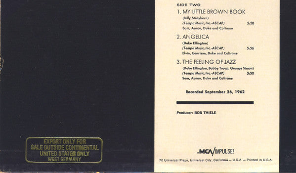 Duke Ellington & John Coltrane : Duke Ellington & John Coltrane (LP, Album, RE, Glo)