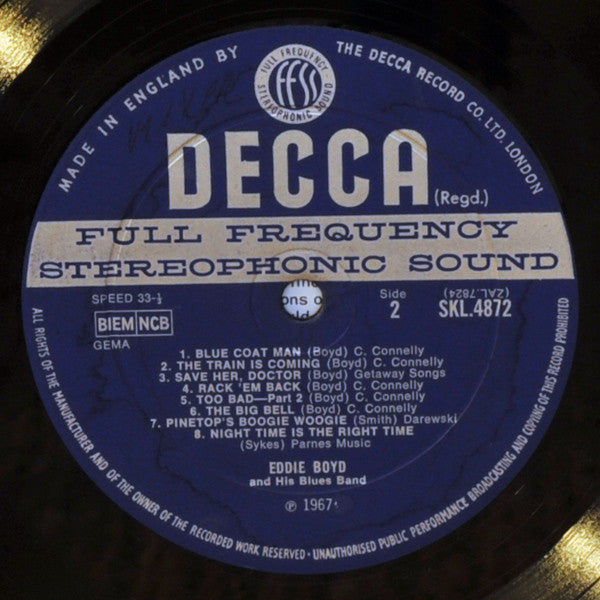 Eddie Boyd And His Blues Band Featuring Peter Green  ~ Eddie Boyd And His Blues Band (Vinyl) - Djungel & Jazz