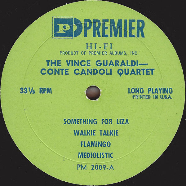 The Vince Guaraldi - Conte Candoli Quartet ~ The Vince Guaraldi - Conte Candoli Quartet (Vinyl) - Djungel & Jazz