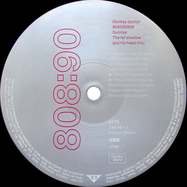 808 State : 90 (LP, Album)