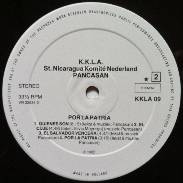 Pancasan ~ Por La Patria (Vinyl) - Djungel & Jazz