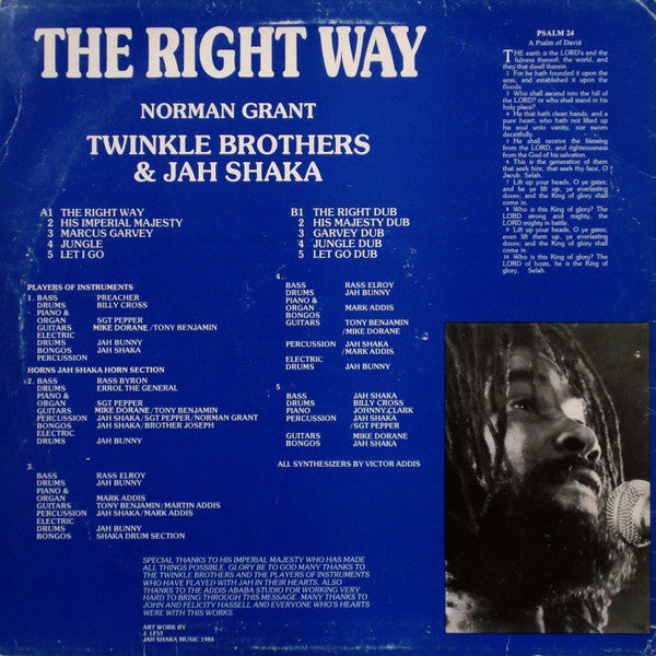 Norman Grant & Twinkle Brothers & Jah Shaka : The Right Way (LP, Album)