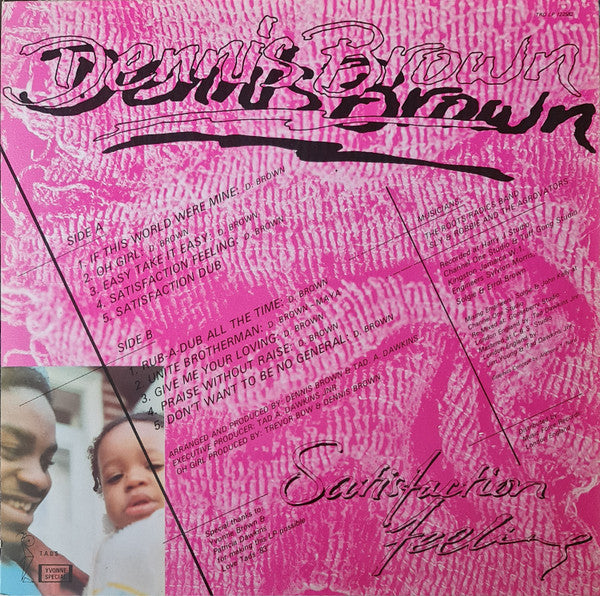 Dennis Brown : Satisfaction Feeling (LP, Album)