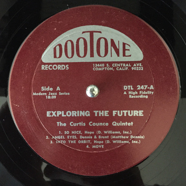 The Curtis Counce Quintet ~ Exploring The Future (Vinyl) - Djungel & Jazz