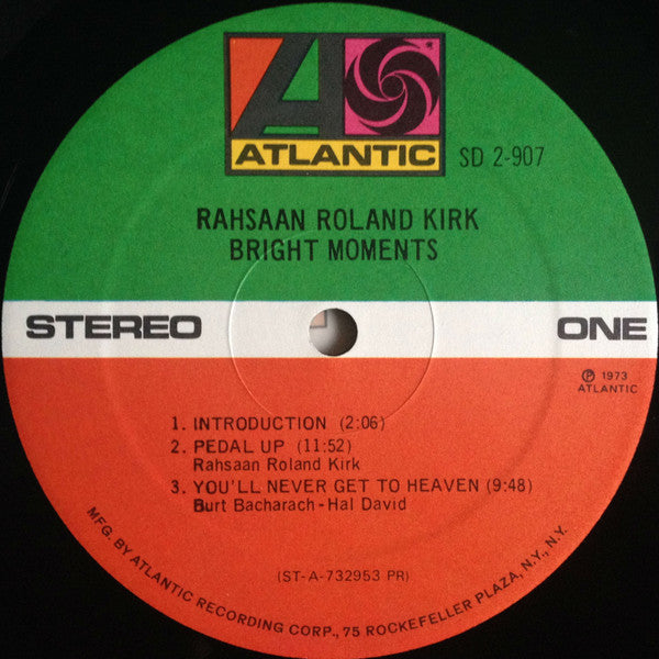 Rahsaan Roland Kirk ~ Bright Moments (Vinyl) - Djungel & Jazz