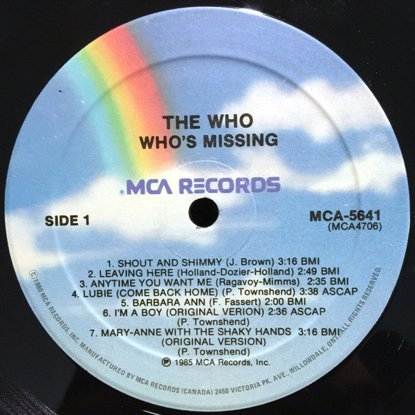 The Who ~ Who's Missing (Vinyl) - Djungel & Jazz